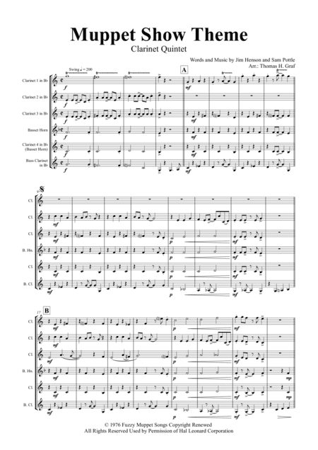 The Muppet Show Theme (arr. Thomas H. Graf)