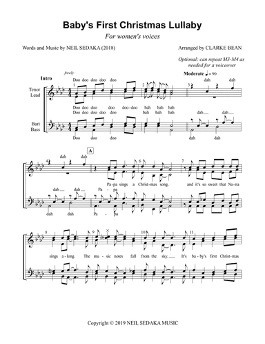 Baby's First Christmas Lullaby (arr. Clarke Bean)