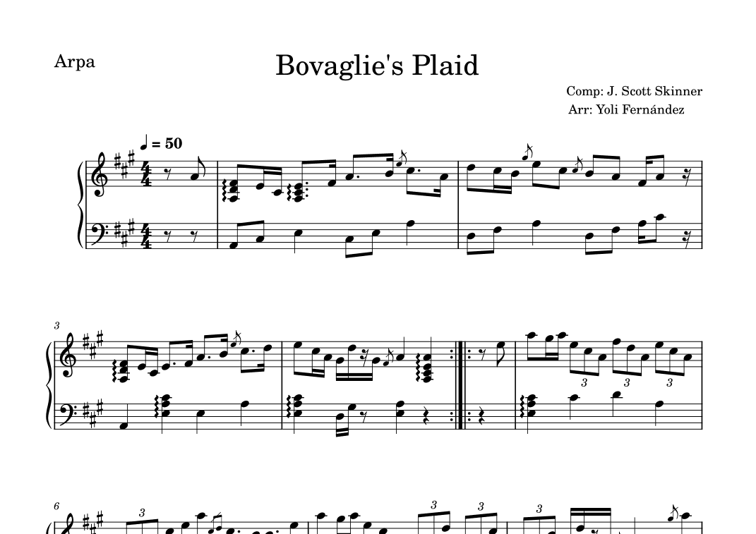 Bovaglie's Plaid (arr. Yoli Fernández)