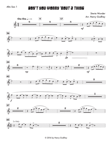 Don't You Worry 'bout A Thing (arr. Henry Godfrey)
