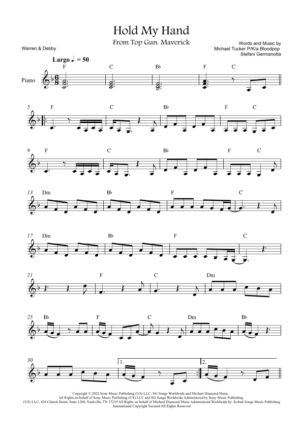 Hold My Hand (arr. Warren & Debby)