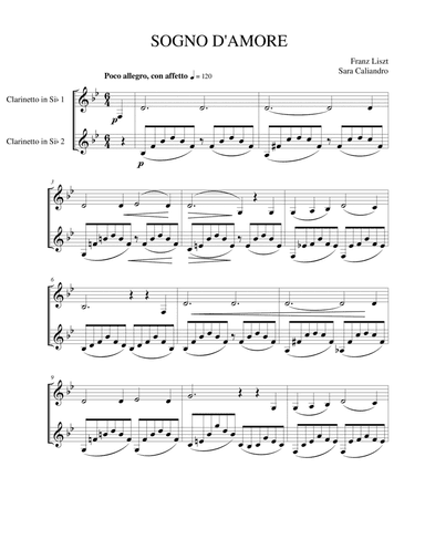 Liebestraum - sogno d'amore (arr. Sara Caliandro)
