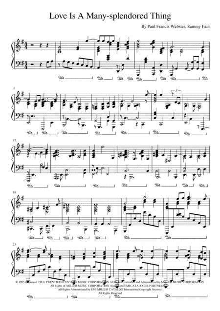 Love Is A Many-splendored Thing (arr. Jari Suhonen)