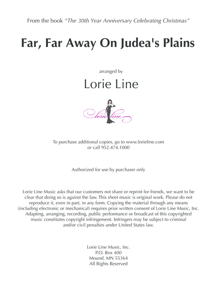 Far, Far Away On Judea's Plains (arr. Lorie Line)