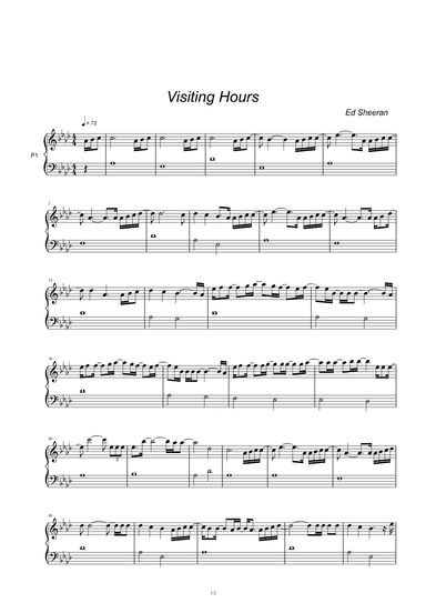 Visiting Hours (arr. Ed Sheeran)