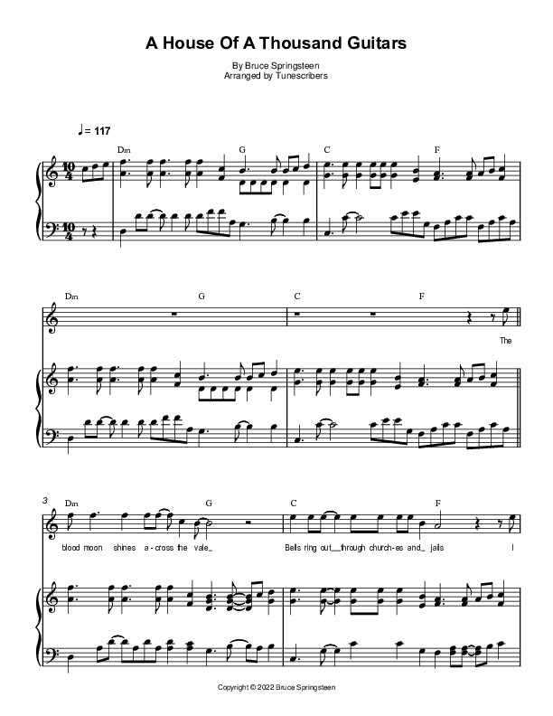 House Of A Thousand Guitars (arr. Tunescribers)