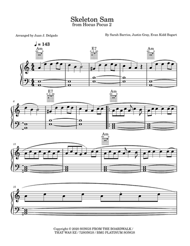 Skeleton Sam (arr. Juan J. Delgado)