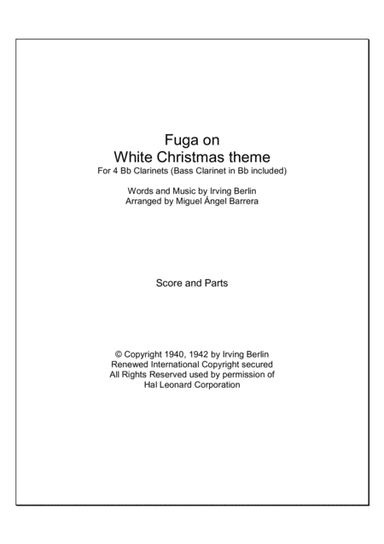 White Christmas (arr. Miguel Ángel Barrera)