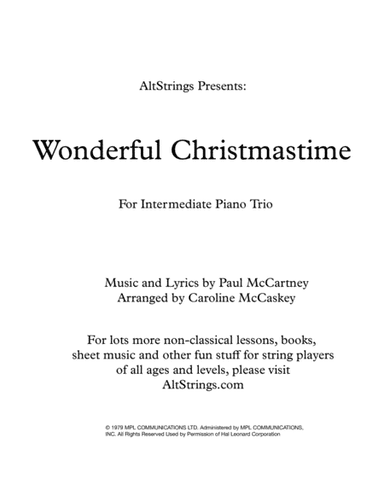 Wonderful Christmastime (arr. Caroline McCaskey)