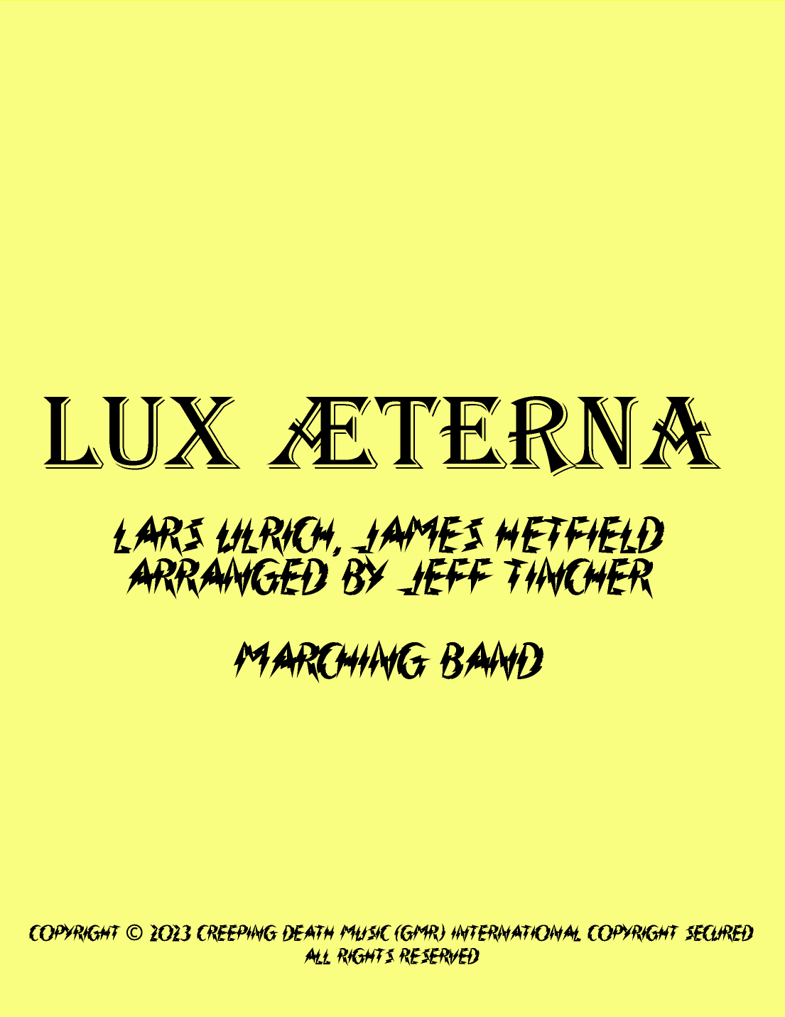 Lux Æterna (arr. Jeff Tincher)