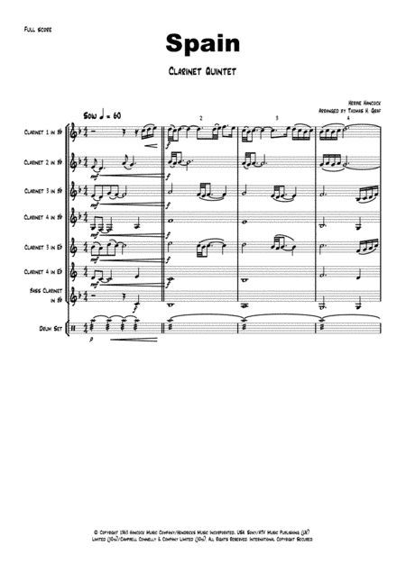Spain (arr. Thomas H. Graf)