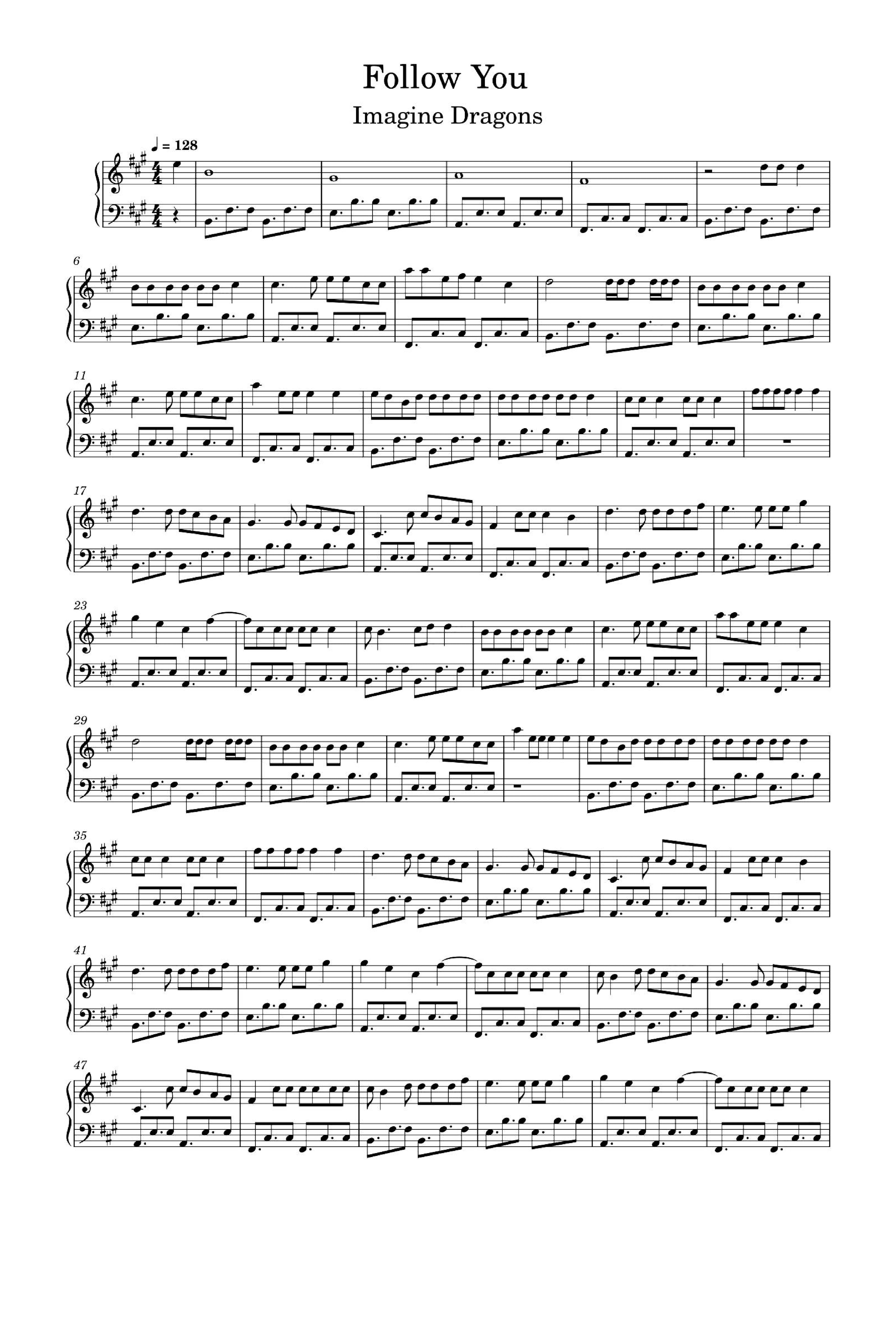 Follow You (arr. Imagine Dragons)