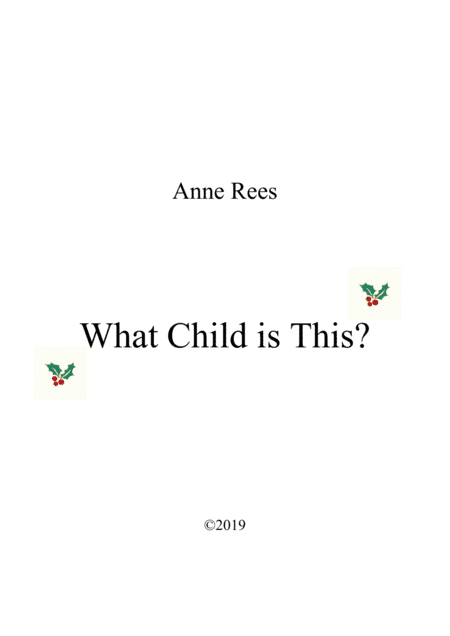 What Child is This? (Greensleeves) - Advanced Piano Solo (arr. Anne Rees)