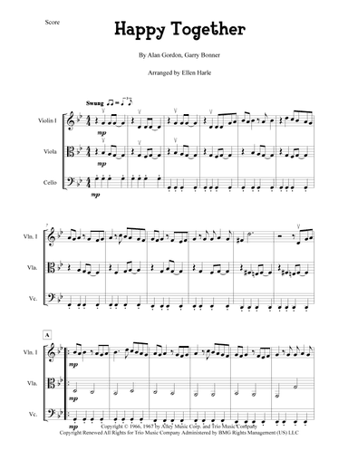 Happy Together (arr. Ellen Harle)