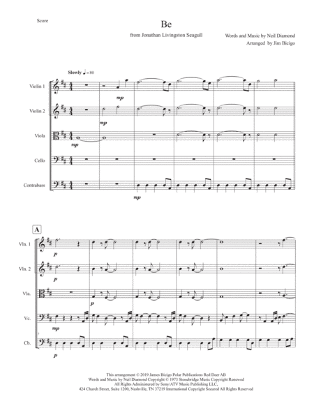 Be (arr. Jim Bicigo)