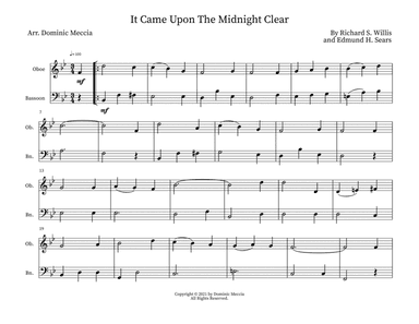 It Came Upon The Midnight Clear- Oboe and Bassoon Duet (arr. Dominic Meccia)