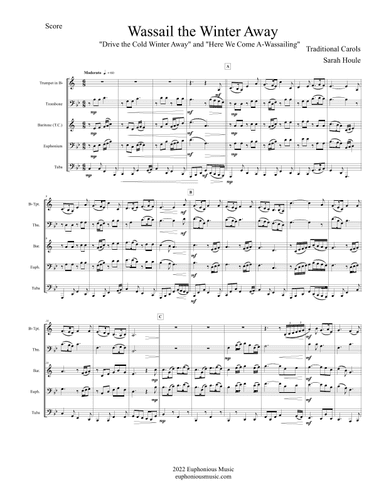 Wassail the Winter Away - Brass Quartet (arr. Sarah Houle)