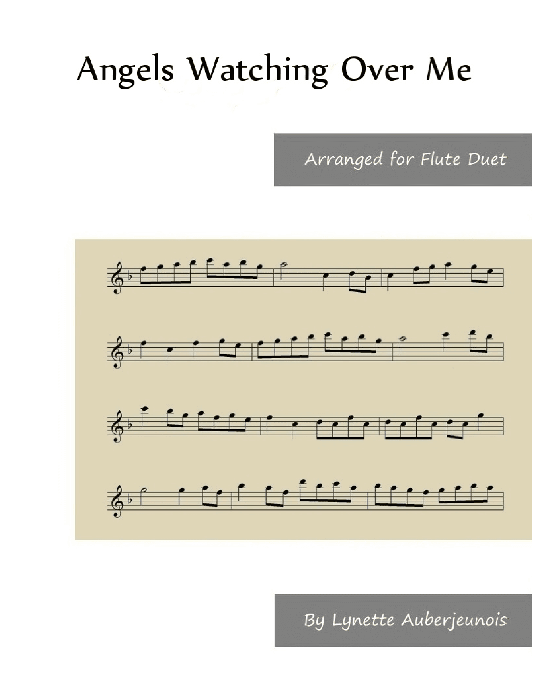 Angels Watching Over Me - Flute Duet (arr. Lynette Auberjeunois)