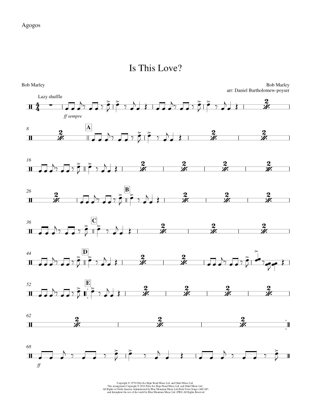 Is This Love (arr. Daniel Bartholomew-Poyser)