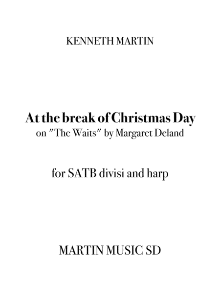 At the break of Christmas Day