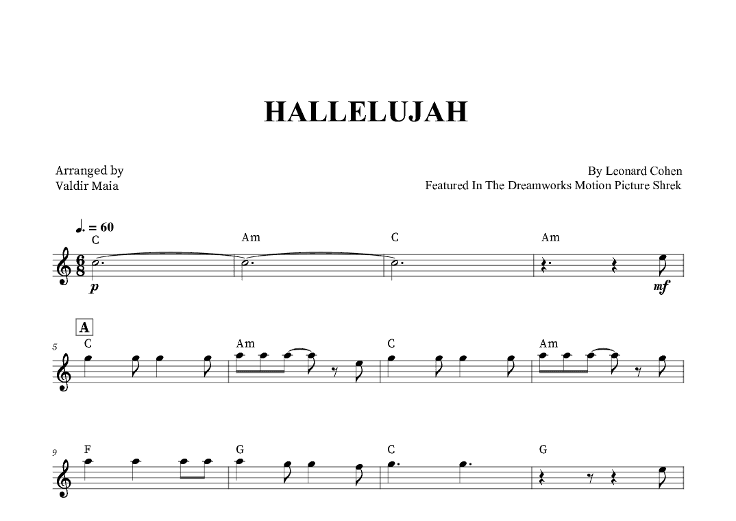 Hallelujah (arr. Valdir Maia)