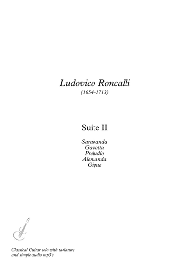 Baroque Guitar Suite 2 (arr. PianoSheetNow)