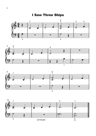I Saw Three Ships (Beginner Piano) (arr. Zoe Henderson)