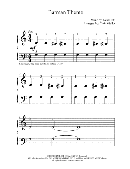 Batman Theme (arr. Chris Mielke)