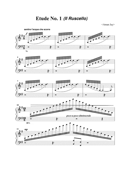 Etude No.1 (Il Ruscello)