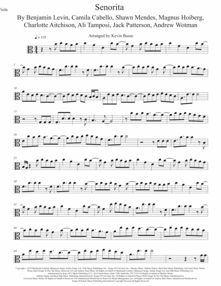 Senorita (arr. Kevin Busse)
