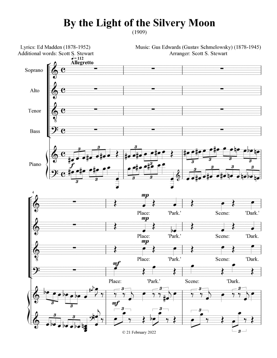 By the Light of the Silvery Moon (arr. Scott S. Stewart)