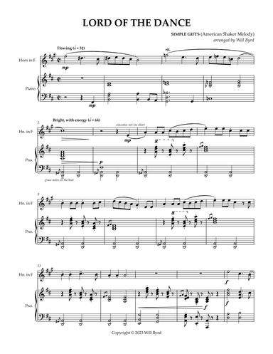 Lord of the Dance (Simple Gifts) (arr. Will Byrd)