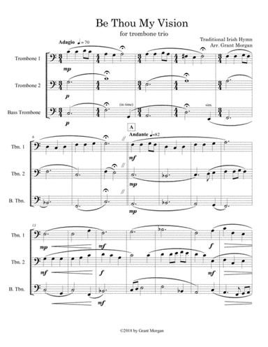 Be Thou My Vision - Trombone Trio (arr. Grant Morgan)