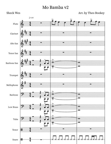 Mo Bamba (arr. Theo Bookey)