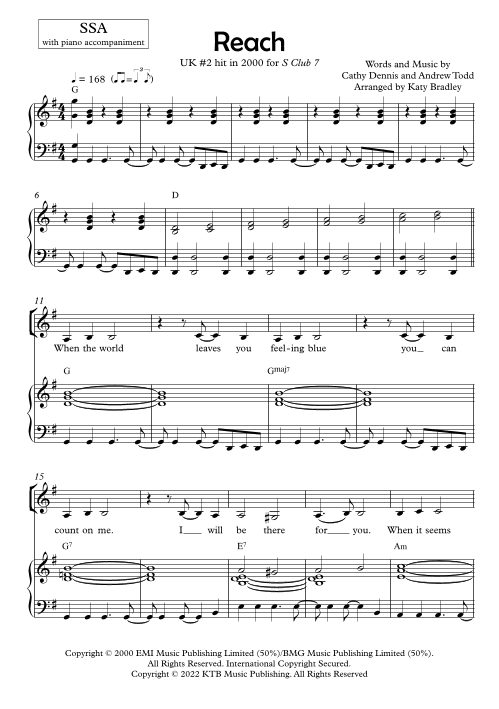 Reach (arr. Katy Bradley)