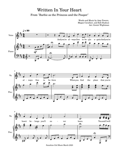 Written In Your Heart (arr. Gentri Wightman)