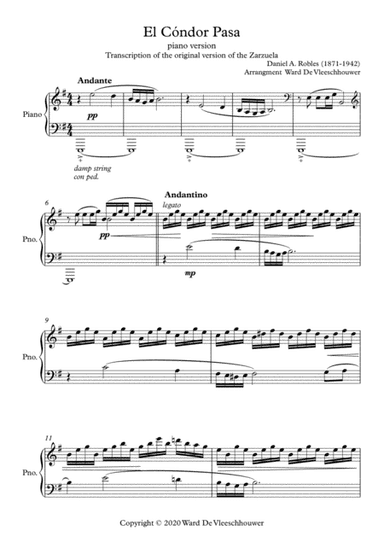El Cóndor Pasa (arr. Ward De Vleeschhouwer)