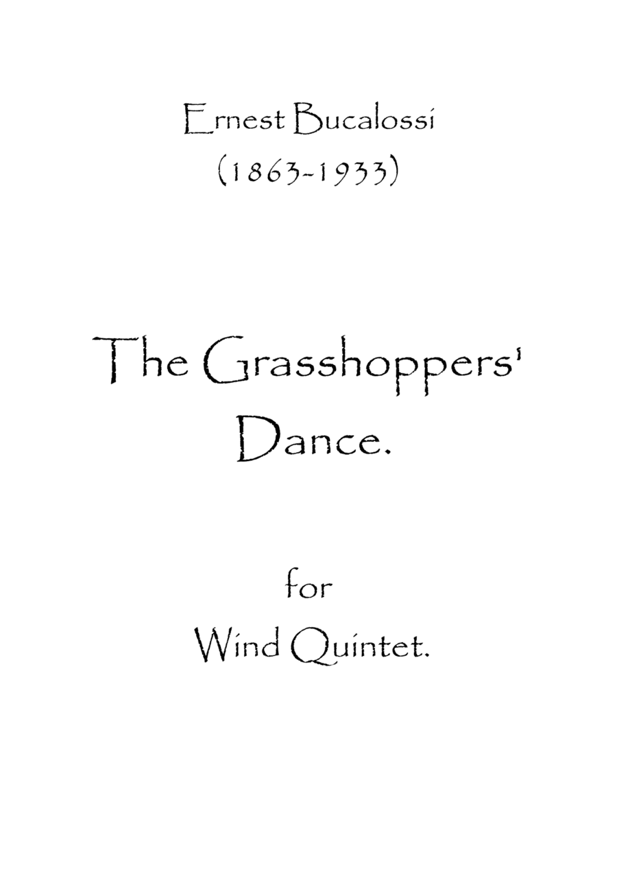 The Grasshoppers' Dance (arr. Spence Bundy)