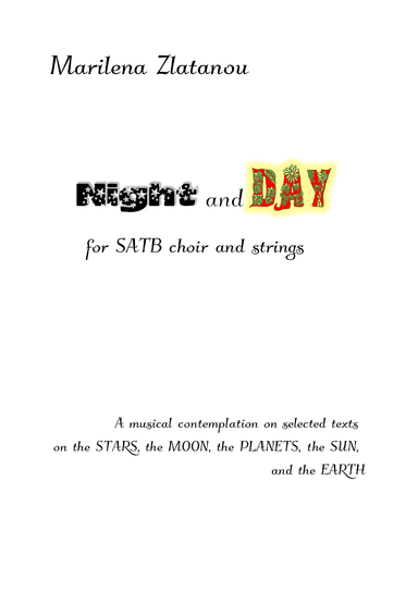 NIGHT AND DAY for SATB choir and Strings