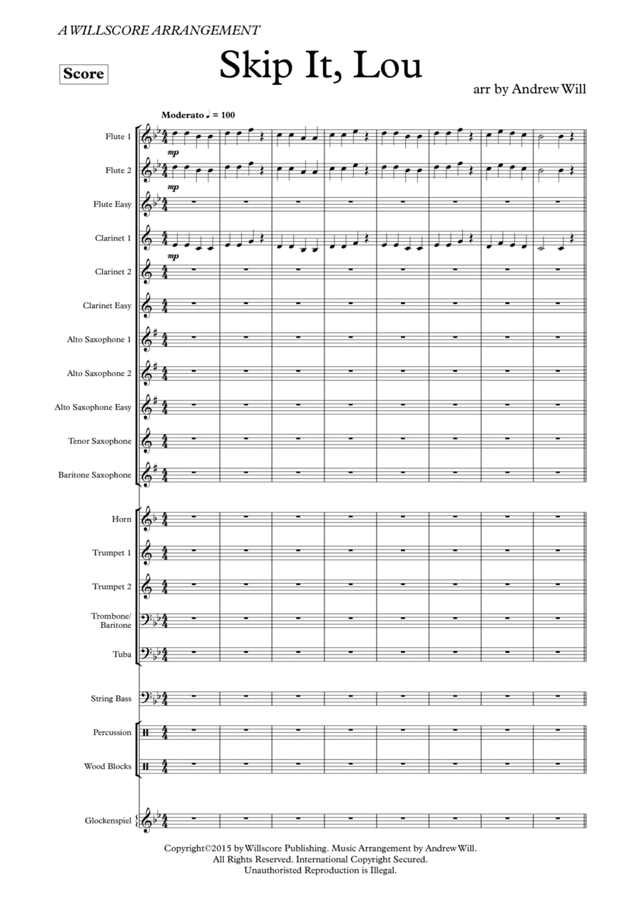 Skip It Lou - Concert Band (arr. Andrew Will)