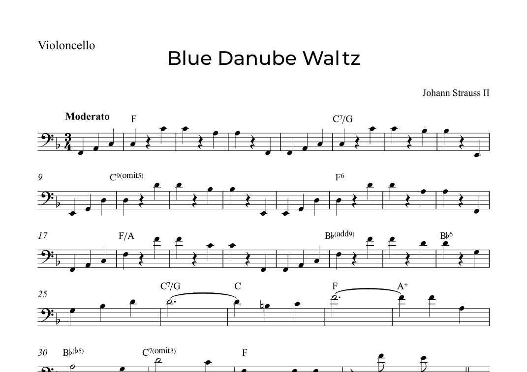 Blue Danube Waltz (arr. Alex Nunes Rodrigues)