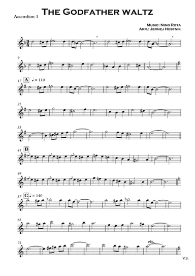 The Godfather Waltz (arr. Jernej Hostnik)