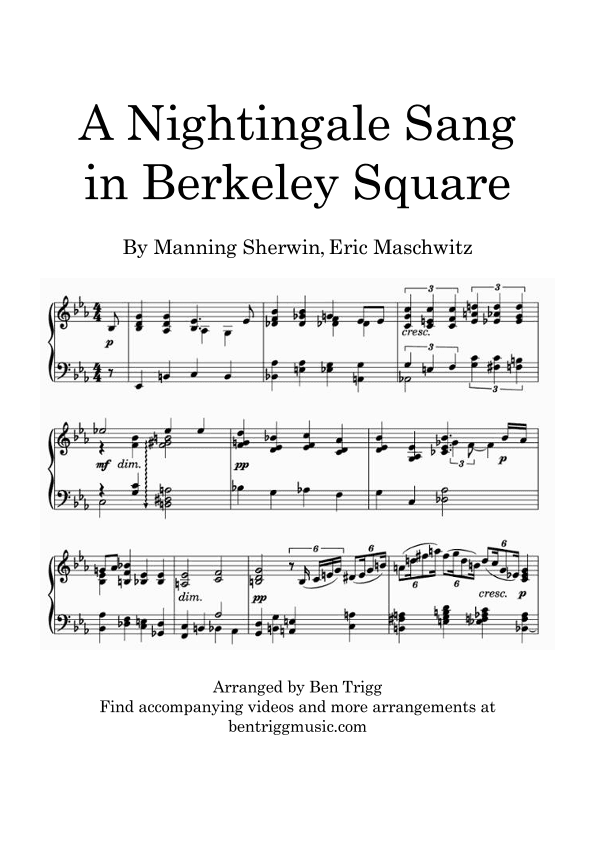 A Nightingale Sang In Berkeley Square (arr. Ben Trigg)