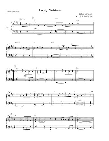 Happy Xmas (war Is Over) (arr. Juli Aoyama)