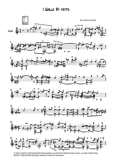 Walk By Faith (arr. by ezequiel)