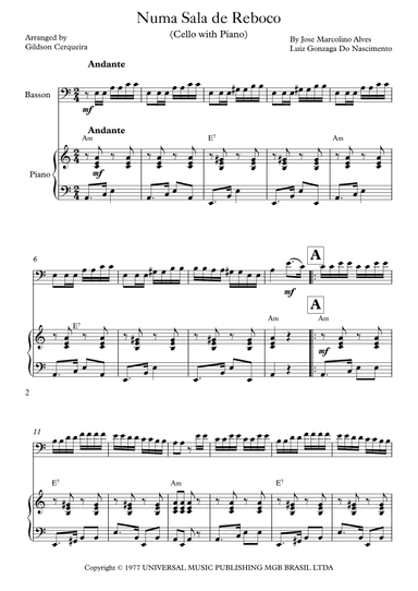 Numa Sala De Reboco (arr. Gildson Cerqueira)