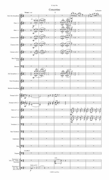Concertino for Alto Saxophone and Band