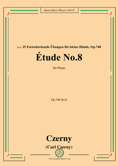 C. Czerny-Exercise No.8,Op.748 No.8 (arr. OSM Press)