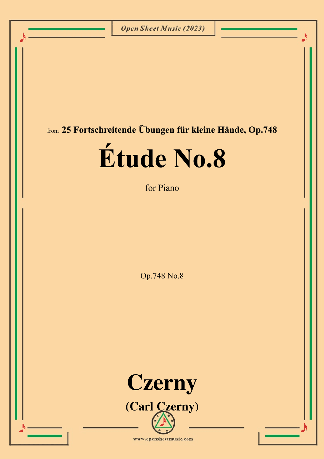C. Czerny-Exercise No.8,Op.748 No.8 (arr. OSM Press)