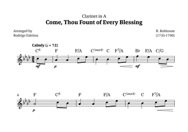 Come Thou Fount of Every Blessing (arr. Rodrigo Faleiros)